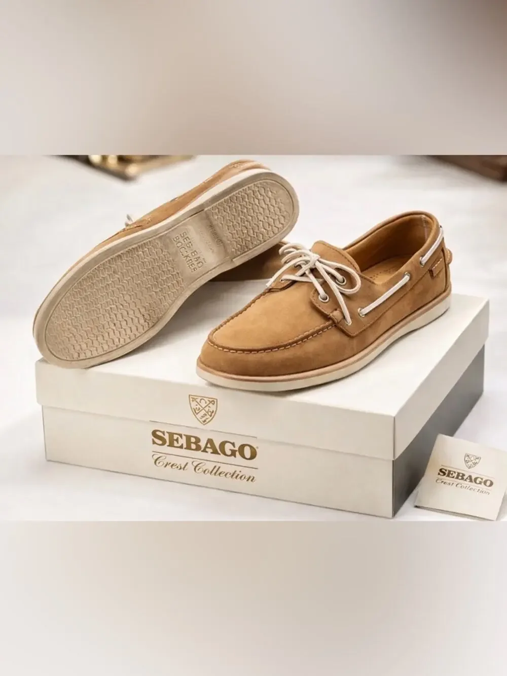 Sebago Men's Light Brown Suede Boat Shoes size 11.5